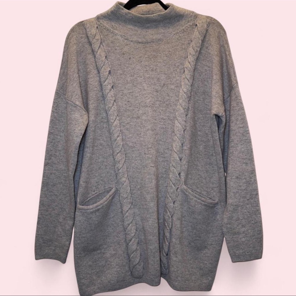 Brooks Brothers Gray Cowl Neck Sweater